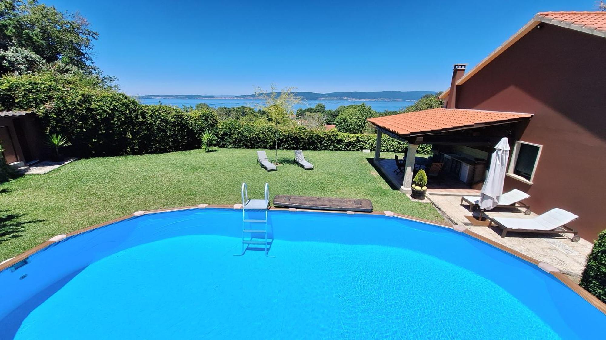 Chalet Rural 400 M Playa Piscina Barbacoa Chimenea ブエウ エクステリア 写真