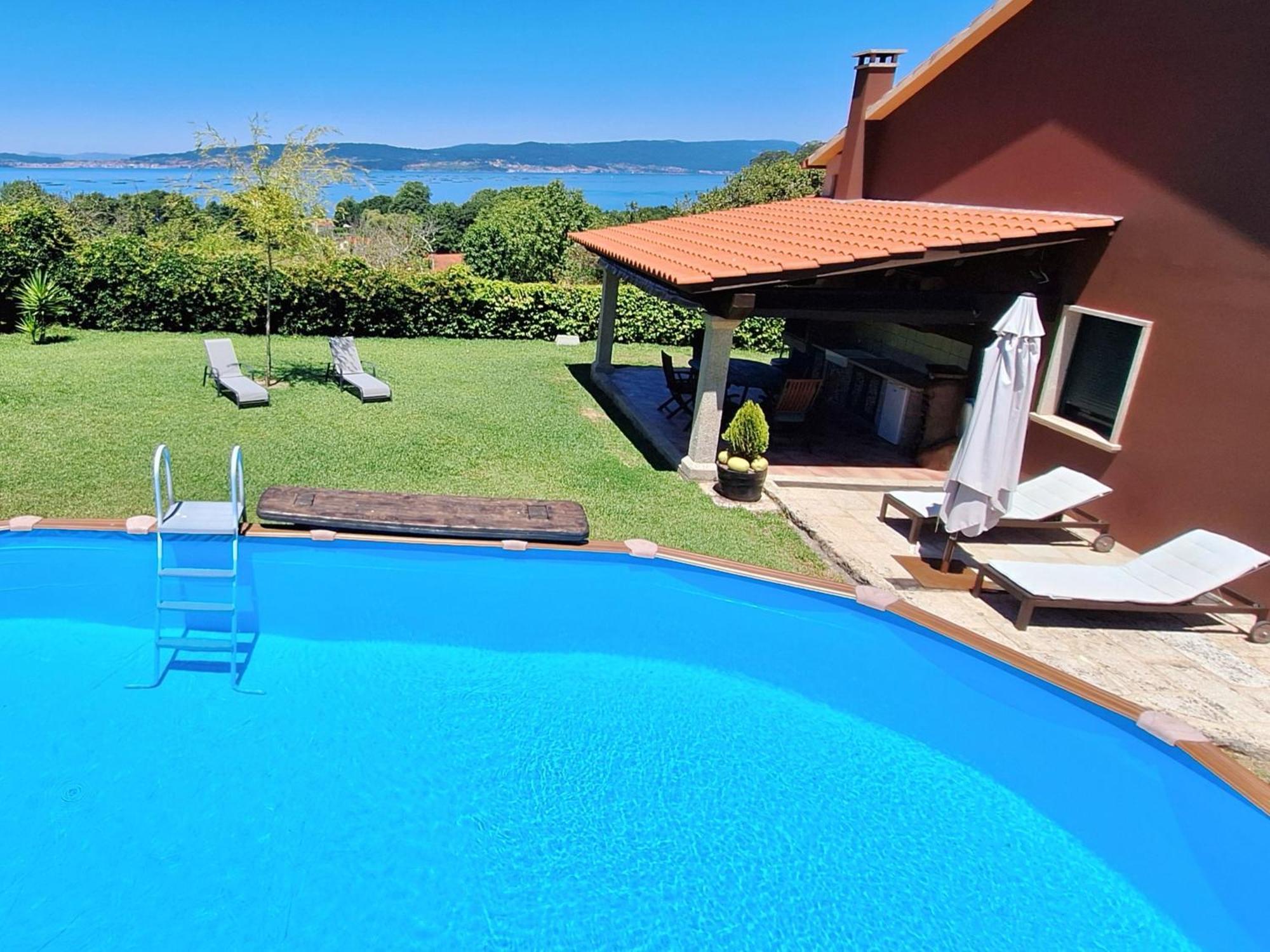 Chalet Rural 400 M Playa Piscina Barbacoa Chimenea ブエウ エクステリア 写真